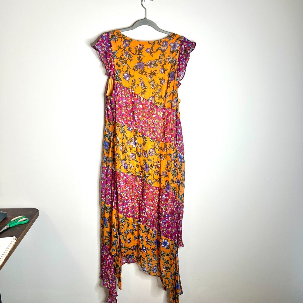 Anthropologie Hanky Hem Midi Dress Floral Slip Dress Fairycore Cottagecore 16W - Picture 8 of 8